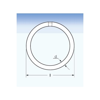 fluorescente circolare T5 22W/840 attacco 2GX13, misure d: 16mm e I: 225mm