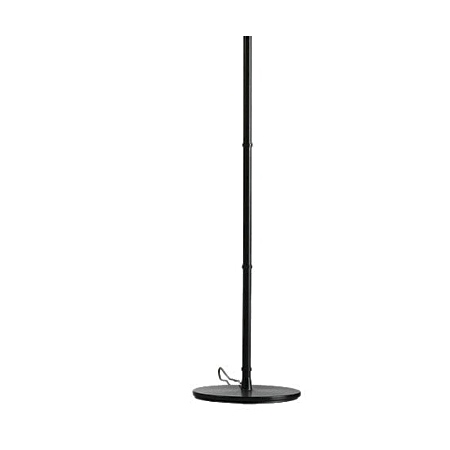 base da terra colore nero diametro 33cm.; lunghezza: cm.103/107/113; altezza: cm.48/238; estensione massima in altezza: cm.327; estensione massima in larghezza: cm.186