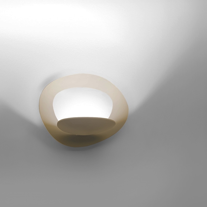 Lampada da parete Pirce micro led finitura oro