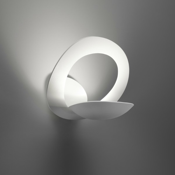 Lampada da parete Pirce Micro LED bianca firmata Artemide 