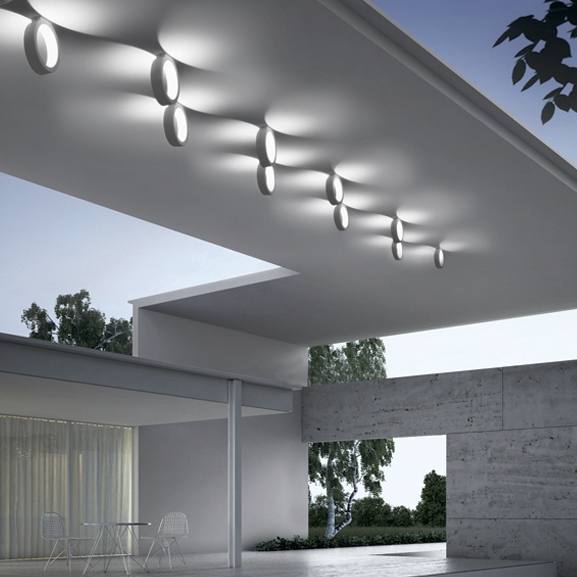 Lampada da parete/soffitto Assolo Outdoor di Cini & Nils in alluminio.