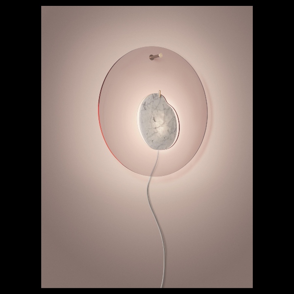 Gioia parete di Foscarini finitura rosa.