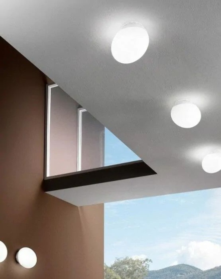 Gregg piccola parete/soffitto con montatura colore bianco