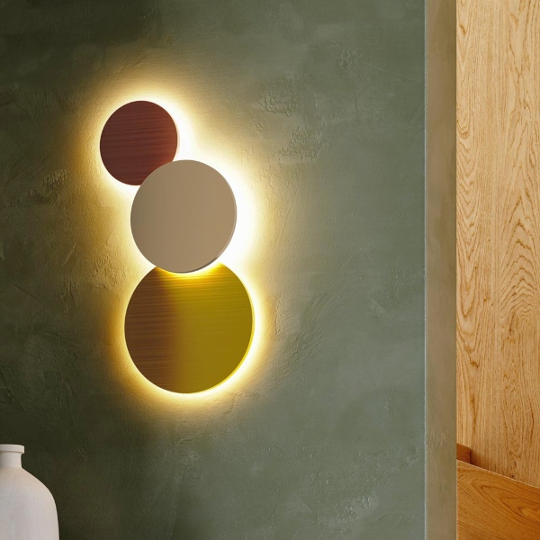 Brawall parete di Lumencenter nelle varie misure e nelle finiture white FT, painted gold e painted bronze.