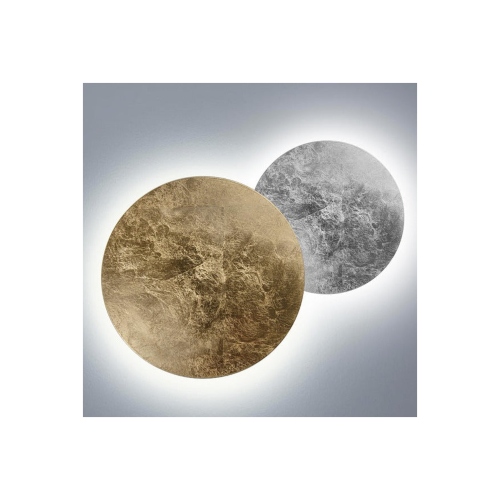 Brawall parete di Lumencenter nelle finiture su richiesta Painted Gold, Painted Bronze (foglia oro e foglia argento)