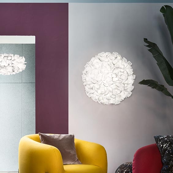 Clizia large parete/soffitto, nel colore white