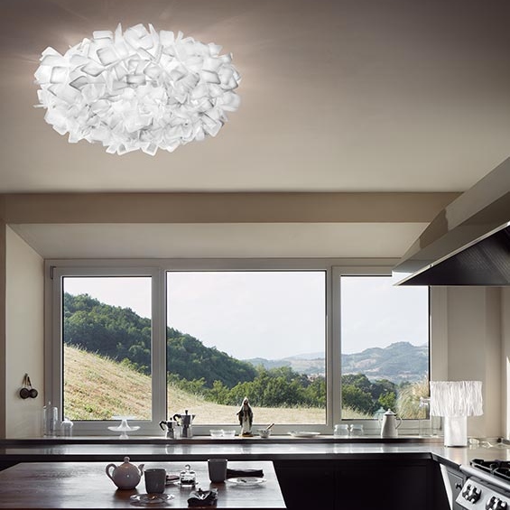 Clizia large parete/soffitto, nel colore white