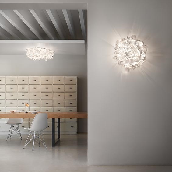Clizia medium parete/soffitto nella finitura fumè
