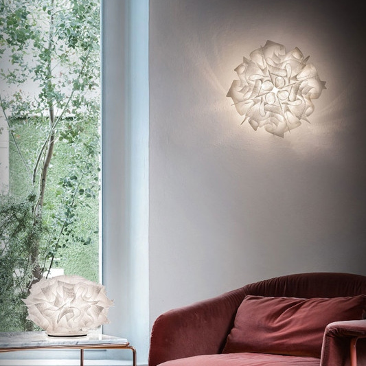 Lampada da parete/soffitto Veli Couture medium di Slamp in opalflex/lentiflex