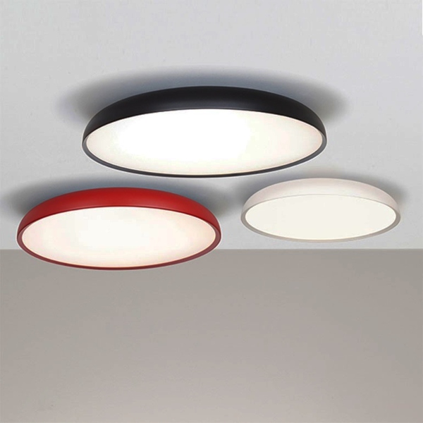 Zero plafoniera Lumencenter nelle finiture bianco ft, red brown ft e nero ft