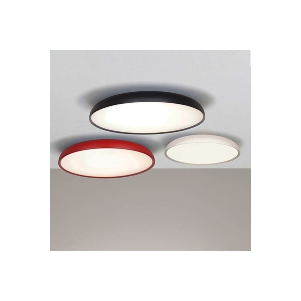 Zero plafoniera di Lumencenter nelle finiture bianco ft, nero ft, red brown ft