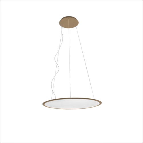 Discovery sospensione accesa e spenta, nella finitura brushed bronze