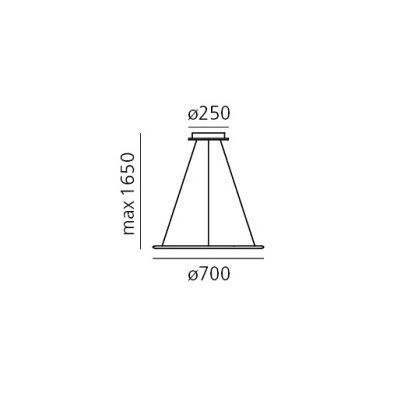 Discovery sospensione diametro cm.70 x h cm.165 max