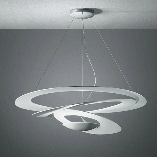 Pirce led sospensione, nella finitura bianco