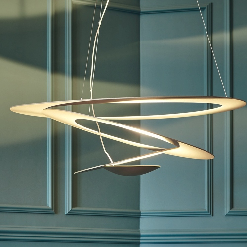 Pirce led sospensione, nella finitura oro