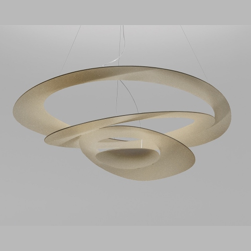 Pirce led sospensione, nella finitura oro