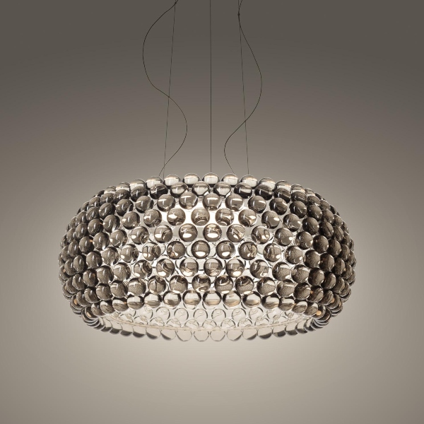 Lampada da sospensione Caboche Plus grande Led dimmerabile nella finitura grigio