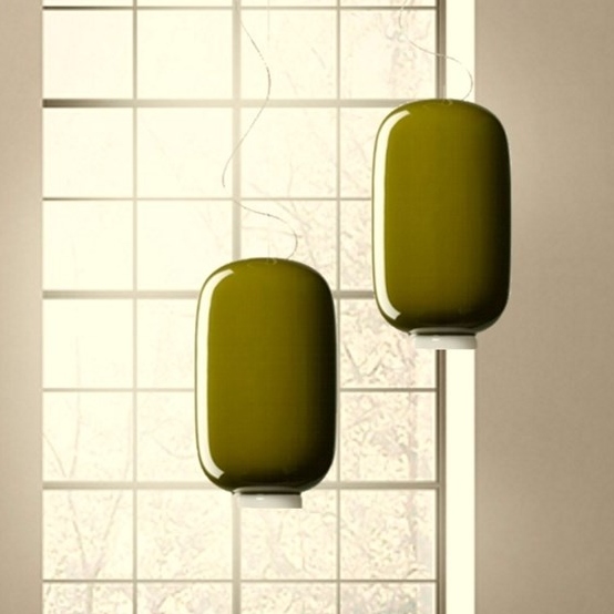 Chouchin 2 lampada a sospensione, colore verde