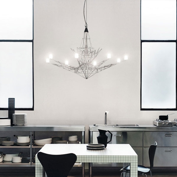 Lampada da sospensione Lightweight di Foscarini in metallo anodizzato