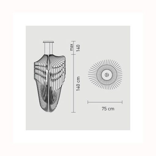 Avia XL a sospensione diametro cm.75 x h. cm 140