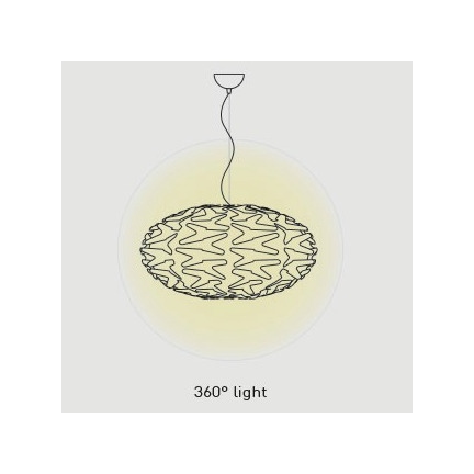 Cactus sospensione luce diffusa 360°. Lampadina led 12w E27 (esclusa)