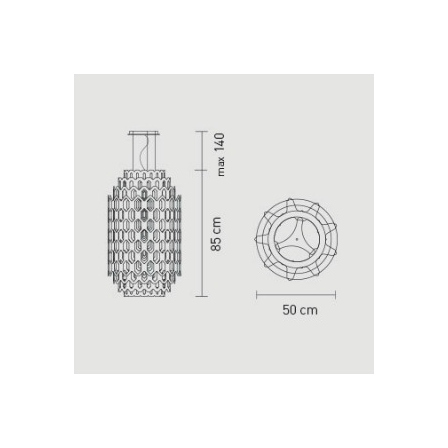 Chantal medium sospensione diametro cm.50 x h cm.85