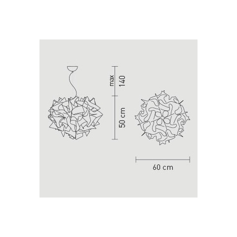 Veli large sospensione diametro cm.60 x h cm.50