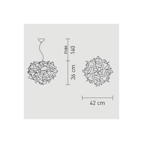 Veli medium sospensione diametro cm.42 x h cm.36