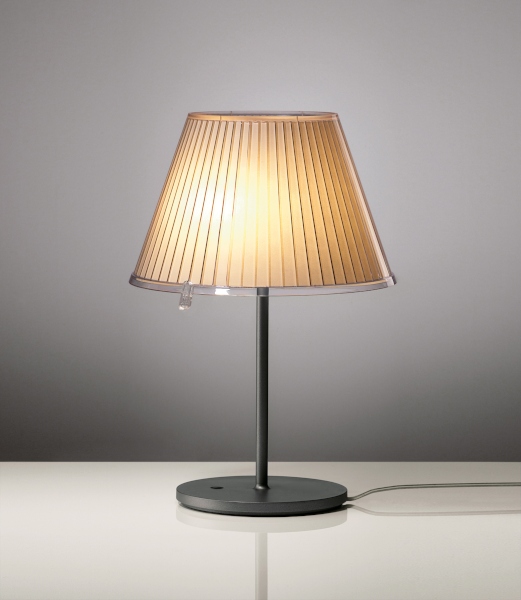 Choose lampada da tavolo diffusore pergamena con base grigio antracite