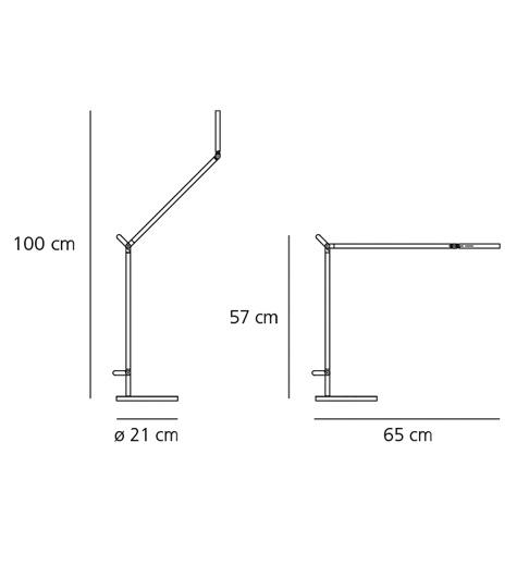 Demetra Professional tavolo misure cm.63/96,5 x h.cm.57/84