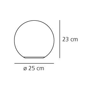 Dioscuri tavolo 25 misure diametro cm.25 x h cm.23