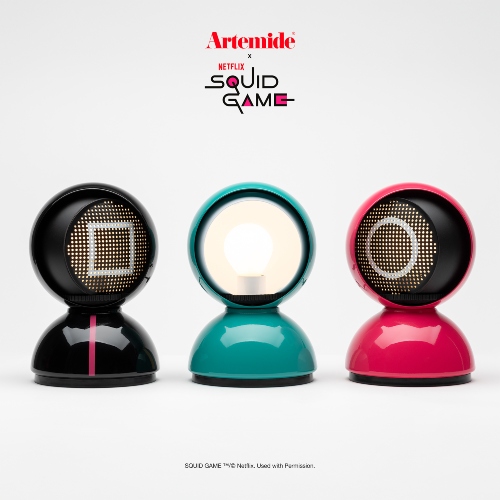 Lampada da tavolo Eclisse x Squid Game di Artemide.