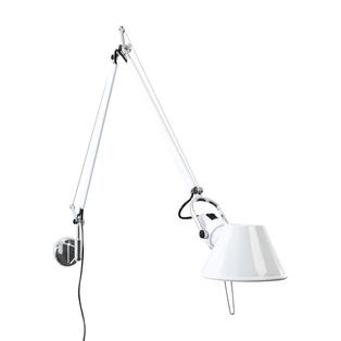 Tolomeo micro nella finitura bianco lucido con attacco a parete