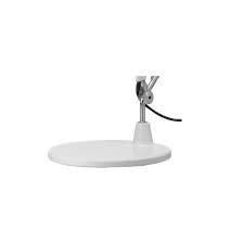 Tolomeo Mini tavolo, base diametro cm.20, verniciata bianco in acciaio di Artemide