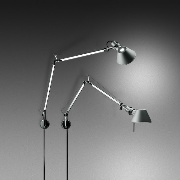 Tolomeo corpo, con supporto parete in acciaio