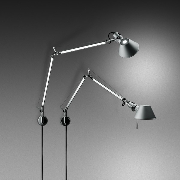 Lampada da parete/tavolo Tolomeo mini di Artemide in alluminio, acciaio. Solo corpo senza supporto