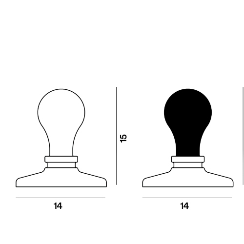 Lampada da tavolo Light Bulb misure: diametro cm.14 x h.cm15