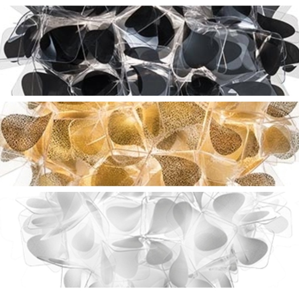 particolare dei diffusori Clizia tavolo nelle finiture mamanonmama black, gold e white.