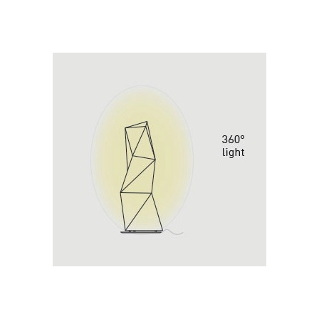 Diamond small tavolo luce diffusa 360°. Lampadina led 6w E14  (esclusa)