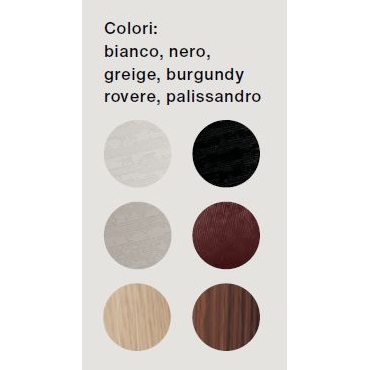 Lampada Twiggy lettura, colori disponibili: bianco, nero, greige, burgundy rovere e palissandro.