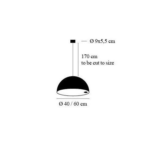 Stchu-Moon lampada sospensione diametro cm.40
