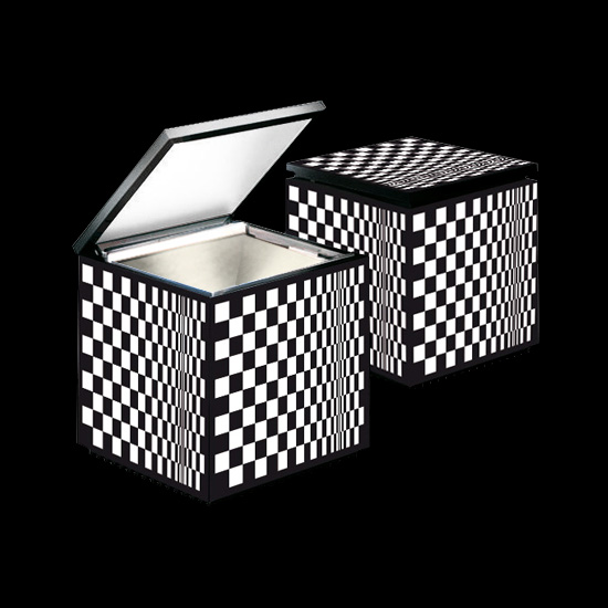 Lampada da tavolo Cuboluce Led grafiauno di Cini & Nils in tecnopolimeri. Per interni