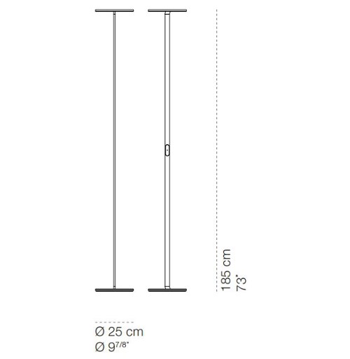 Passepartout terra misure diametro cm.25xh.cm.185