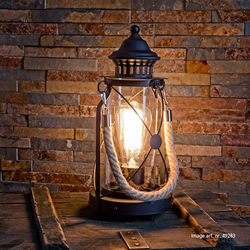 Lampada/Lanterna da tavolo Bradford di Eglo Italiana in metallo, per interni