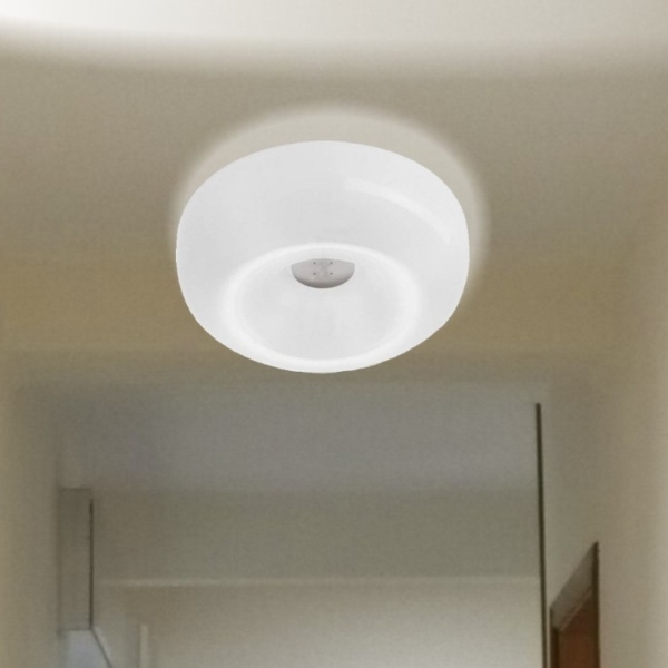 Lampada da parete/soffitto Circus piccola di Foscarini in vetro soffiato, metallo verniciato o nichelato