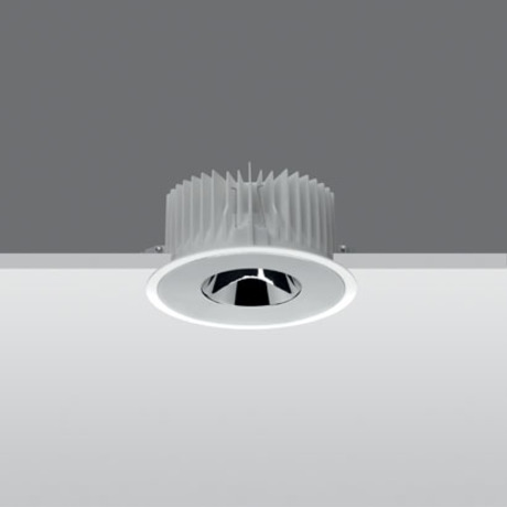 Faretto da incasso Reflex LED rotondo fisso di iGuzzini in alluminio pressofuso, per interni