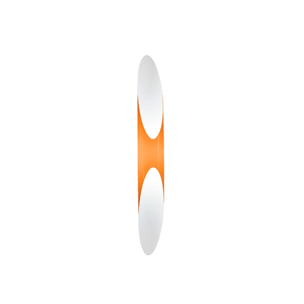 Lampada da parete Shakti 80 di Kundalini, colore arancione, per interni