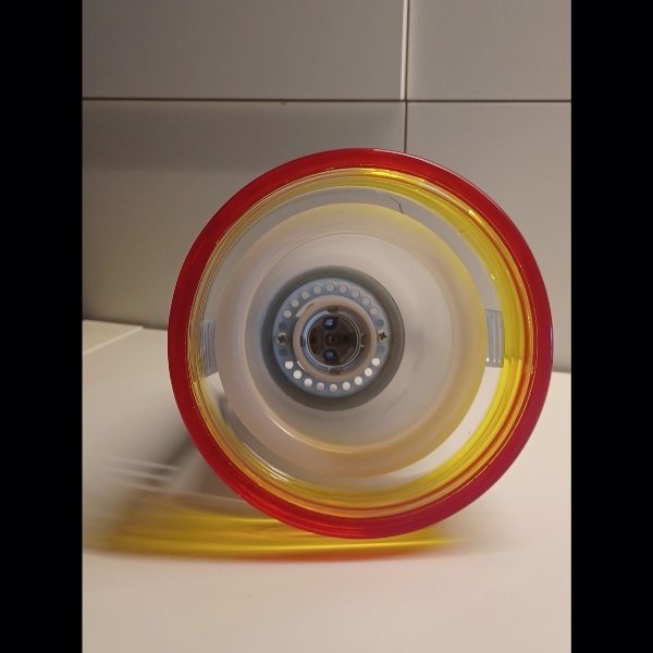 Faro incasso Leucos bianco bordo giallo e rosso