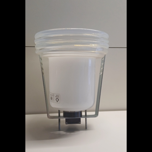 Faro incasso Leucos bianco bordo trasparente