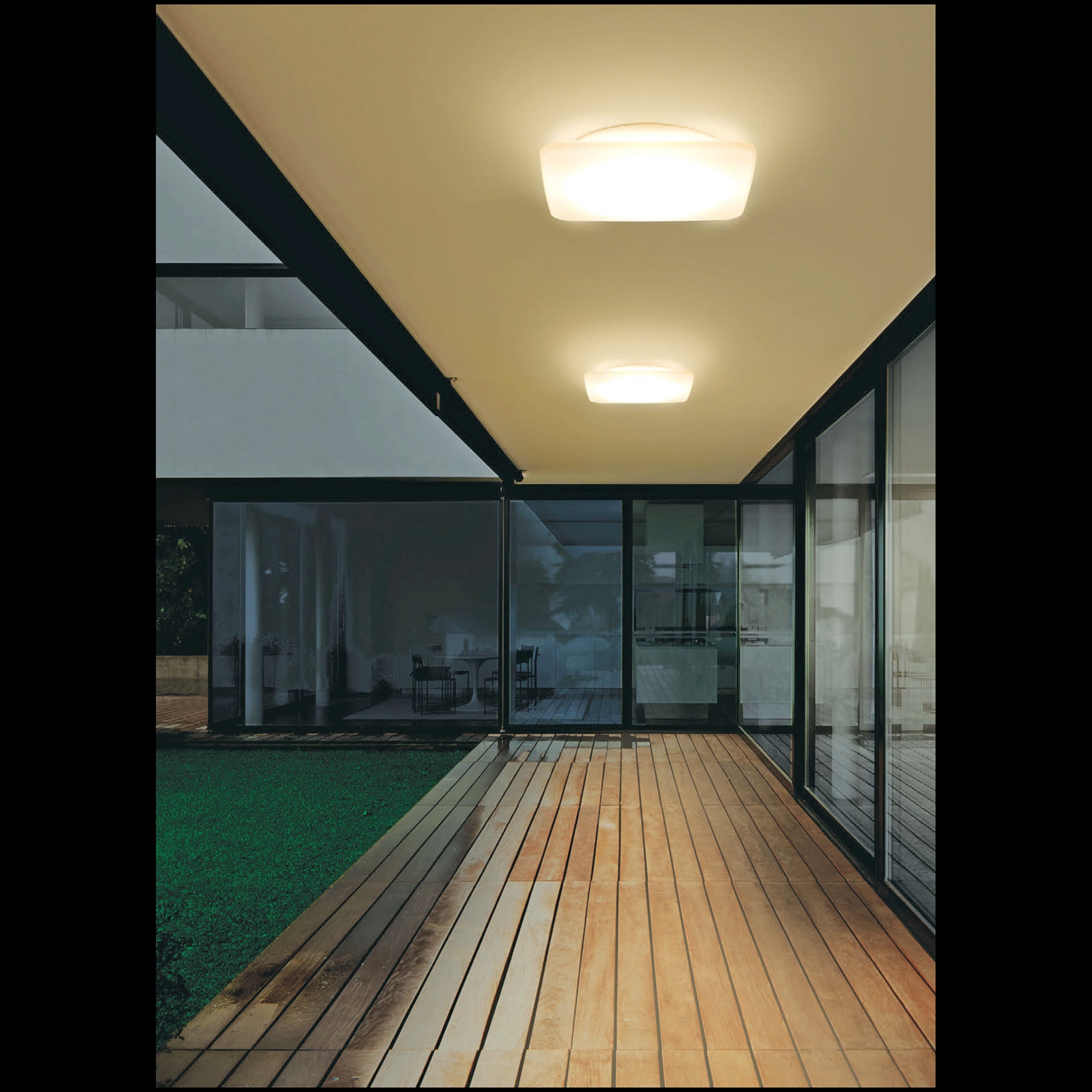 Lampada da parete/soffitto MyWhite Quadrata di Linea Light. Per interni